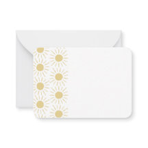 Carte pour notes et enveloppe Sunshine