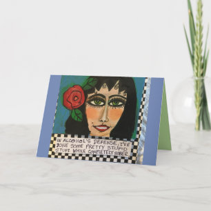 carte pour notes-Et l’alcool est stupéfiant, j’ai 