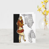 Carte pour notes fille gingembre (Fleur jaune)