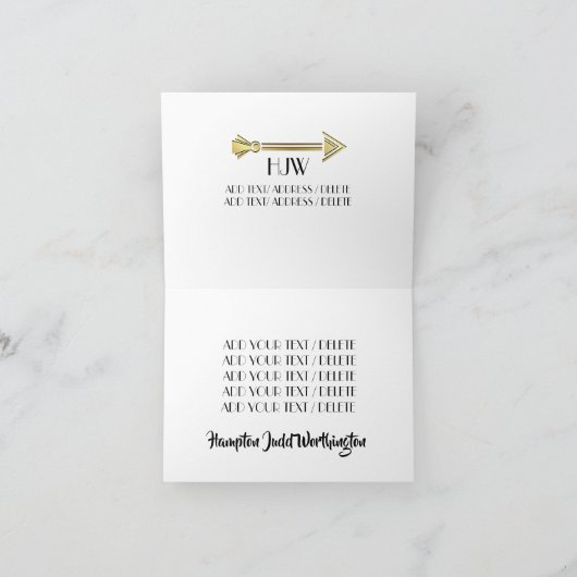 Carte pour notes Flèche (Intérieur)