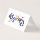 Carte pour notes floral blanc (Front)