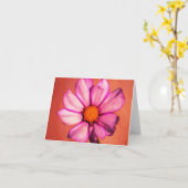 Carte pour notes Floral Orange (Fleur jaune)