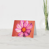 Carte pour notes Floral Orange (Dos)