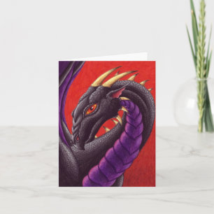 Carte pour notes foncé de Valentine