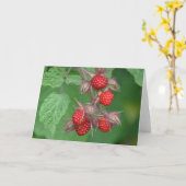 Carte pour notes framboise (Fleur jaune)