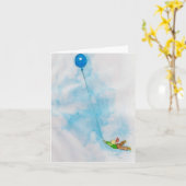 carte pour notes garçon d'anniversaire (Fleur jaune)