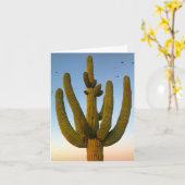 carte pour notes géant du saguaro (vide à l'intéri (Fleur jaune)