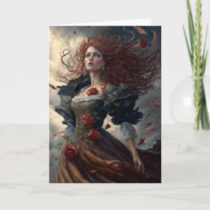 Carte pour notes gothique vintage