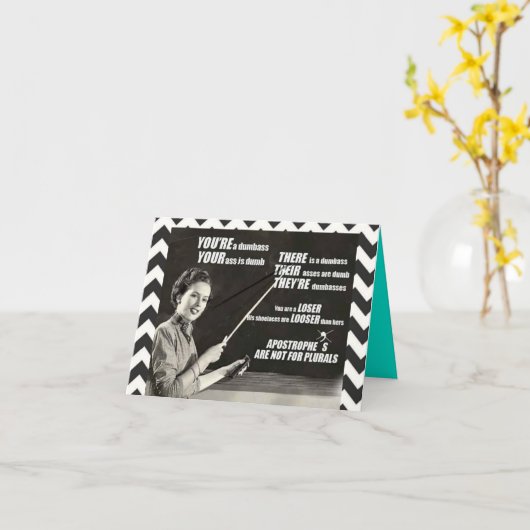 Carte pour notes, grammaire (Fleur jaune)