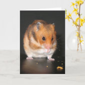 Carte pour notes Hamster (Fleur jaune)