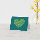 CARTE POUR NOTES HEART10.7 (Fleur jaune)