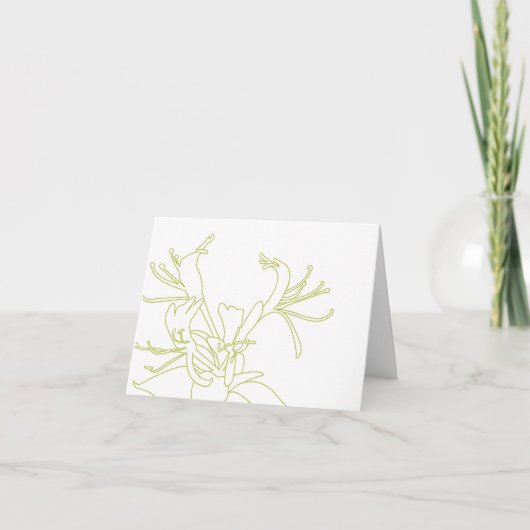 Carte pour notes HONEYSUCKLE (Devant)