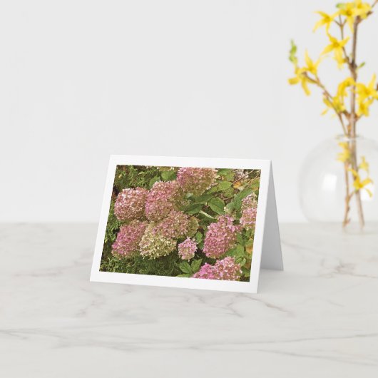carte pour notes "HYDRANGEA" (Fleur jaune)