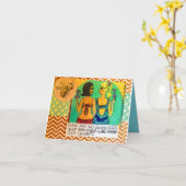 Carte pour notes-il n'y a pas de bonnes filles. Ju (Fleur jaune)