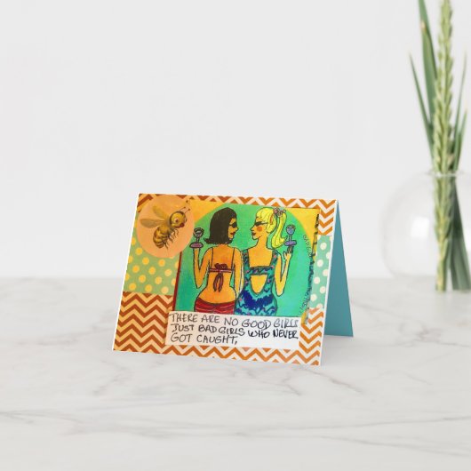 Carte pour notes-il n'y a pas de bonnes filles. Ju (Devant)