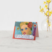 CARTE POUR NOTES-IL Y A UNE BONNE LIGNE ENTRE L'ES (Fleur jaune)