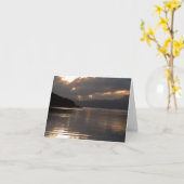 Carte pour notes : Île de coucher du soleil de (Fleur jaune)