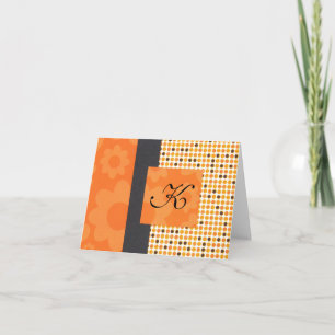 Carte pour notes initial de PolkaDot
