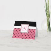 carte pour notes initial monogramme (Devant)