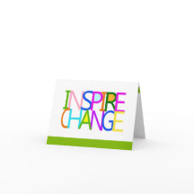 Carte pour notes INSPIRE CHANGEMENT