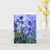 Carte pour notes Irises Claude Monet (Fleur jaune)