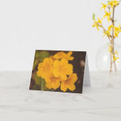 Carte pour notes jaune de fleur (Fleur jaune)