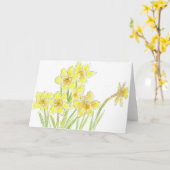 Carte pour notes jaune de fleur d'aquarelle de (Fleur jaune)
