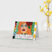 CARTE POUR NOTES… JE N'AI PAS ÉTÉ AU GYMNASE (Fleur jaune)