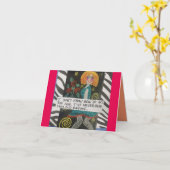 CARTE POUR NOTES-JE NE SAIS PAS COMMENT AGIR MON Â (Fleur jaune)