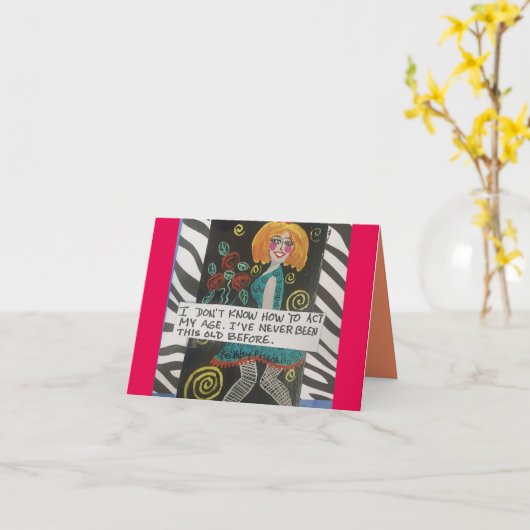 CARTE POUR NOTES-JE NE SAIS PAS COMMENT AGIR MON Â (Fleur jaune)