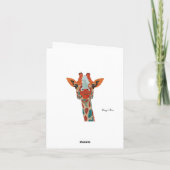 Carte pour notes jetant un coup d'oeil de (Dos)