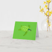Carte pour notes-Juste Pour Enfants-Tortue (Fleur jaune)