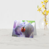Carte pour notes LadyBug (Fleur jaune)
