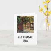 Carte pour notes, le vieux Hudson (Fleur jaune)