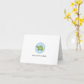 Carte pour notes lent (Fleur jaune)