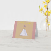 CARTE POUR NOTES - Les Vêtements Font De La Femme. (Fleur jaune)