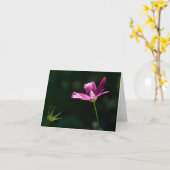 Carte pour notes magenta de fleur sauvage (Fleur jaune)