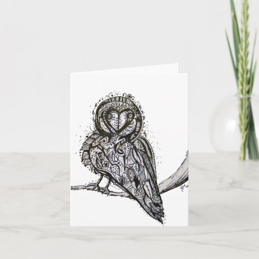 Carte pour notes mignon d'Owlfully (Devant)