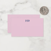 Carte pour notes monogramme (Devant/Arrière en situation)