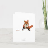 Carte pour notes Monogramme Amber Fox (Dos)