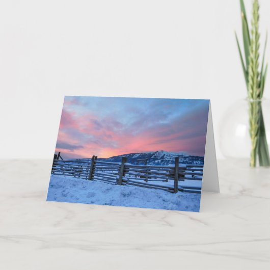 Carte pour notes Montana Sunrise (Devant)