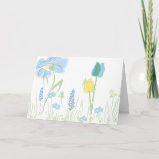 Carte pour notes numéro trois de fleur
