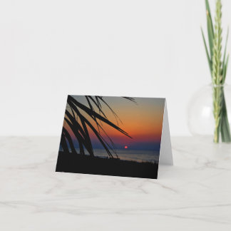Carte pour notes Ocean Sunrise
