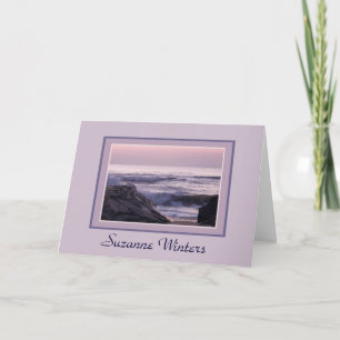 Carte pour notes Ocean Sunrise