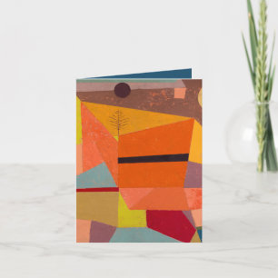 CARTE POUR NOTES : PAUL KLEE : JOYFUL MOUNTAIN PAY