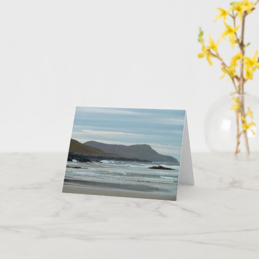 Carte pour notes : Paysage marin écossais (Fleur jaune)