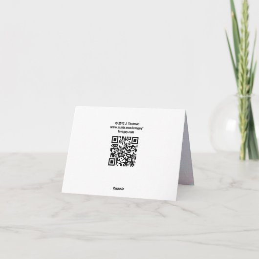 Carte pour notes peint (Dos)