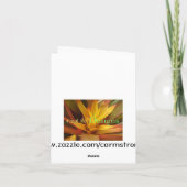 Carte pour notes peint de désert (Dos)