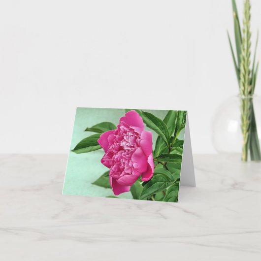 Carte pour notes - Peony (Devant)