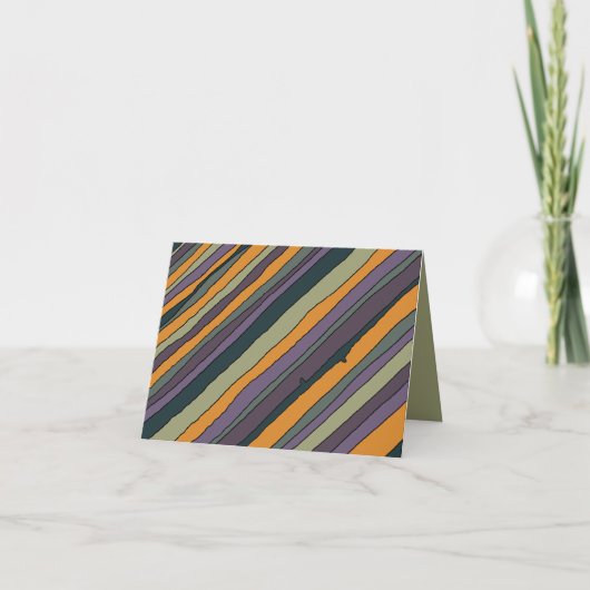 Carte pour notes personnalisé Desert Stripes (Devant)
